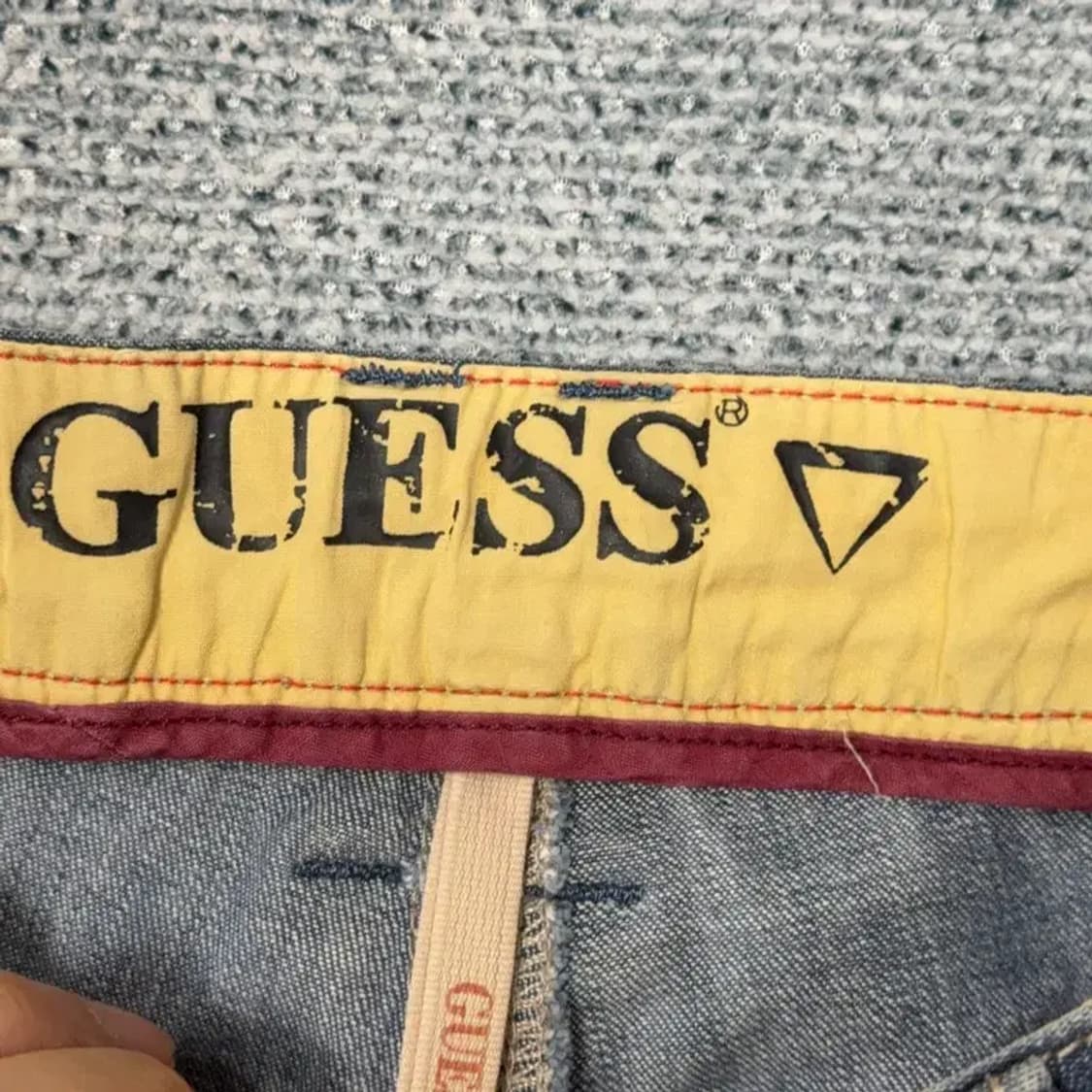 게스 빈티지 워싱 데님 반바지 30 상품이미지6