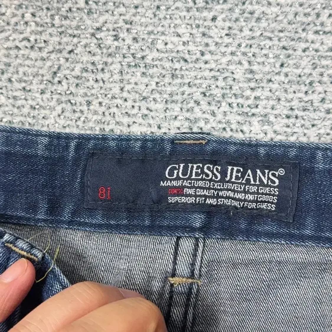 게스 실버로고 데님팬츠 30 상품이미지6