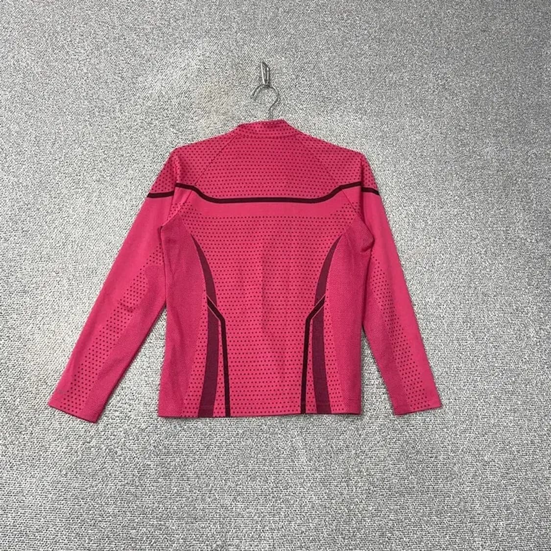 콜롬비아 핑크 기능성 반집업 긴팔티 M 상품이미지2