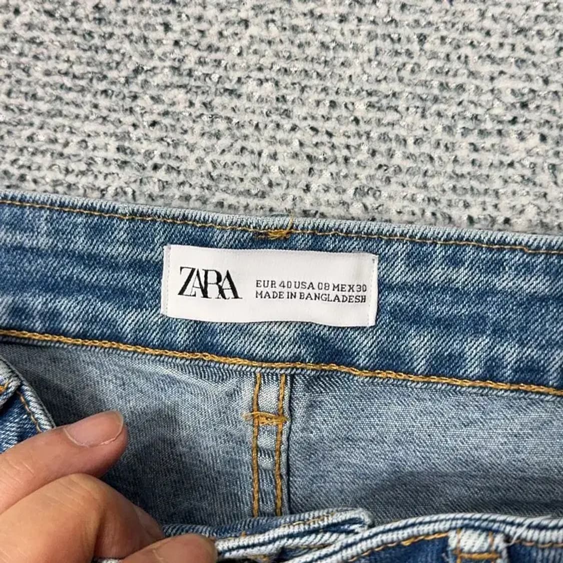 자라 데님 핫팬츠 30 상품이미지4