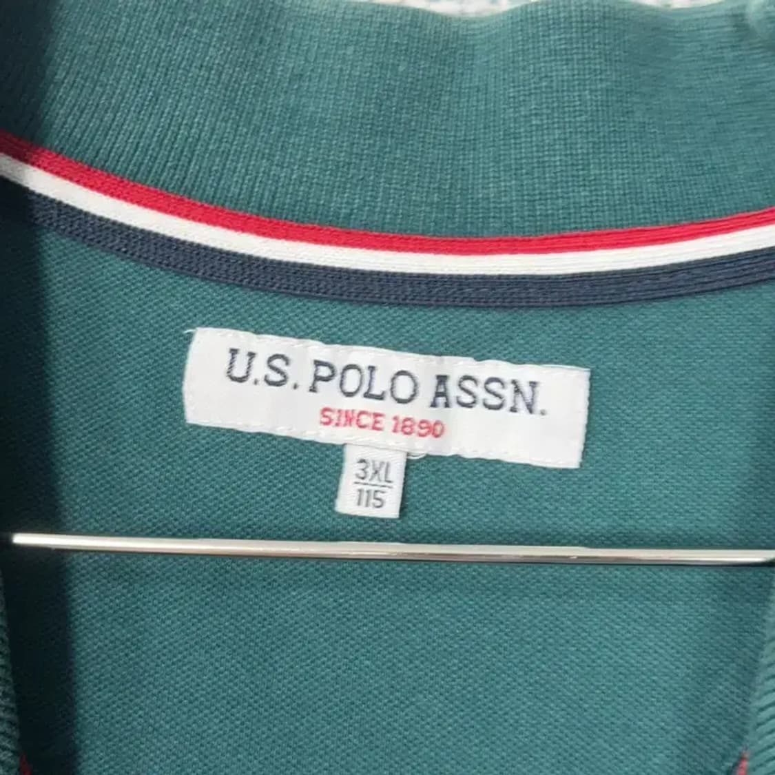 US폴로아쎈 빅사이즈 반팔 카라티 115 상품이미지3