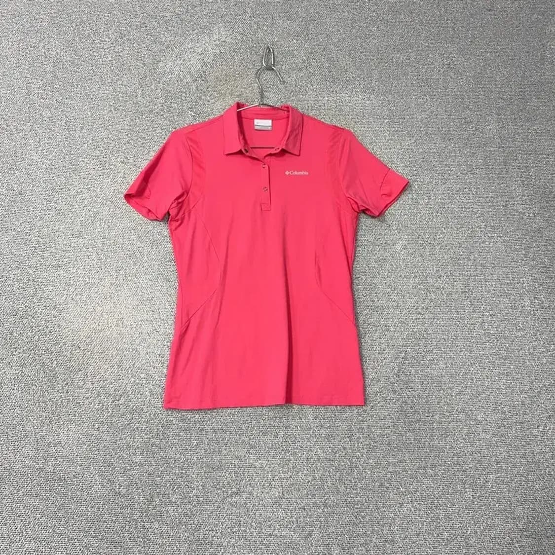 콜롬비아 로고 핑크 기능성 반팔 카라티 M 상품이미지1