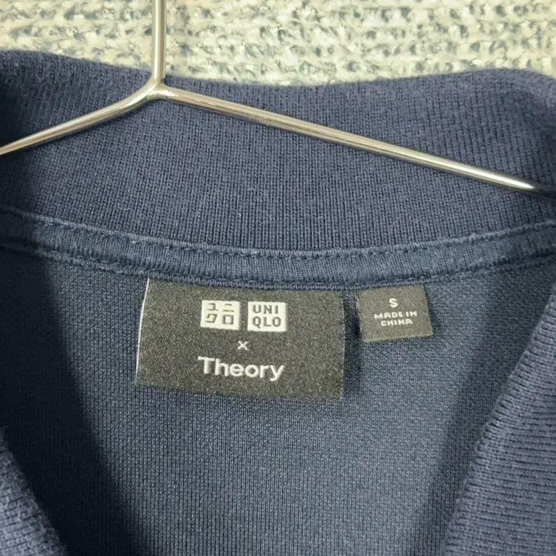 유니클로 띠어리 네이비 반팔 카라티 S 상품이미지5