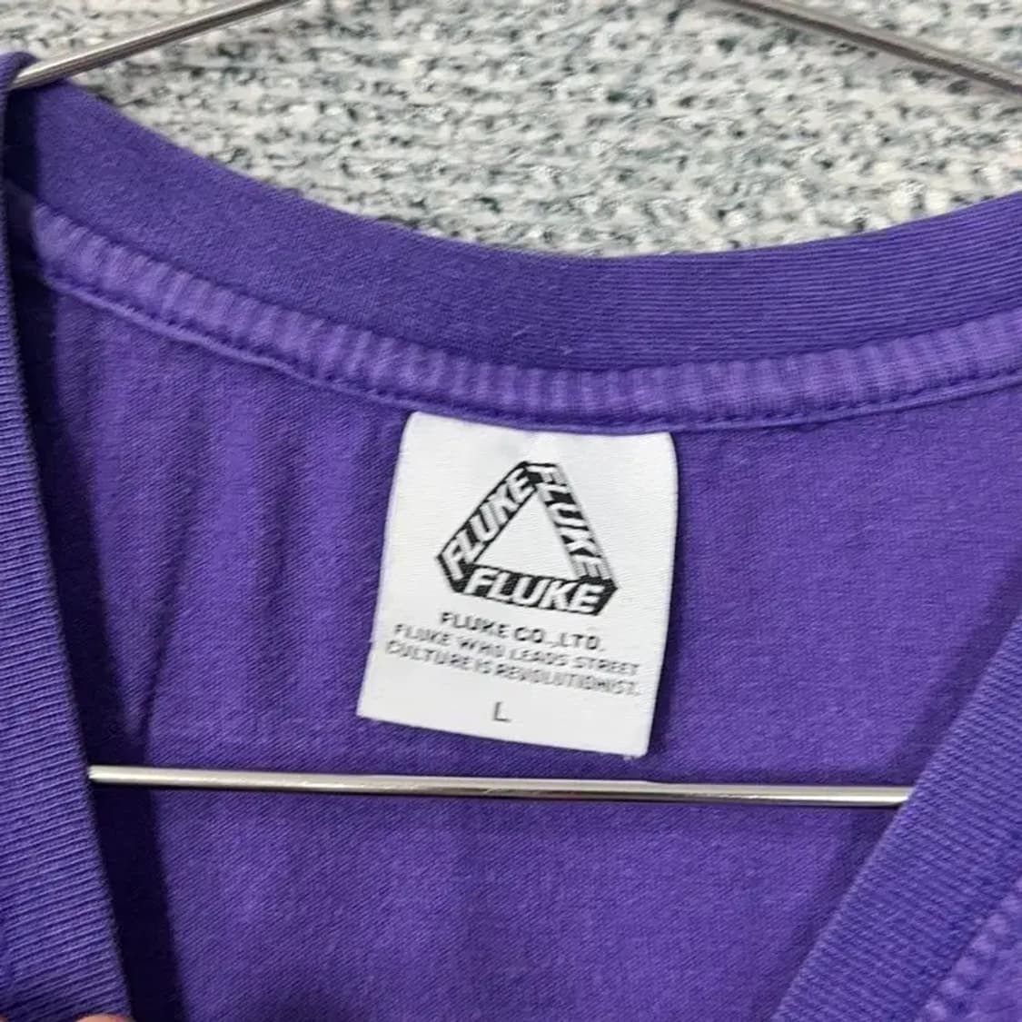 플루크 로고 퍼플 반팔티 L 상품이미지3