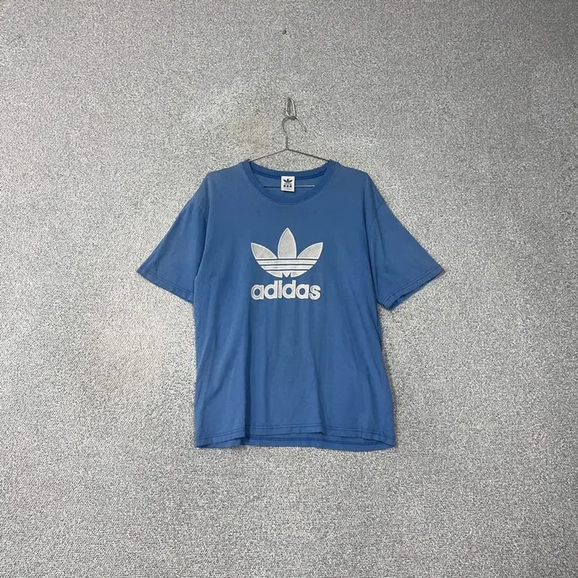 아디다스 90's 빈티지 블루 반팔티 L 상품이미지1