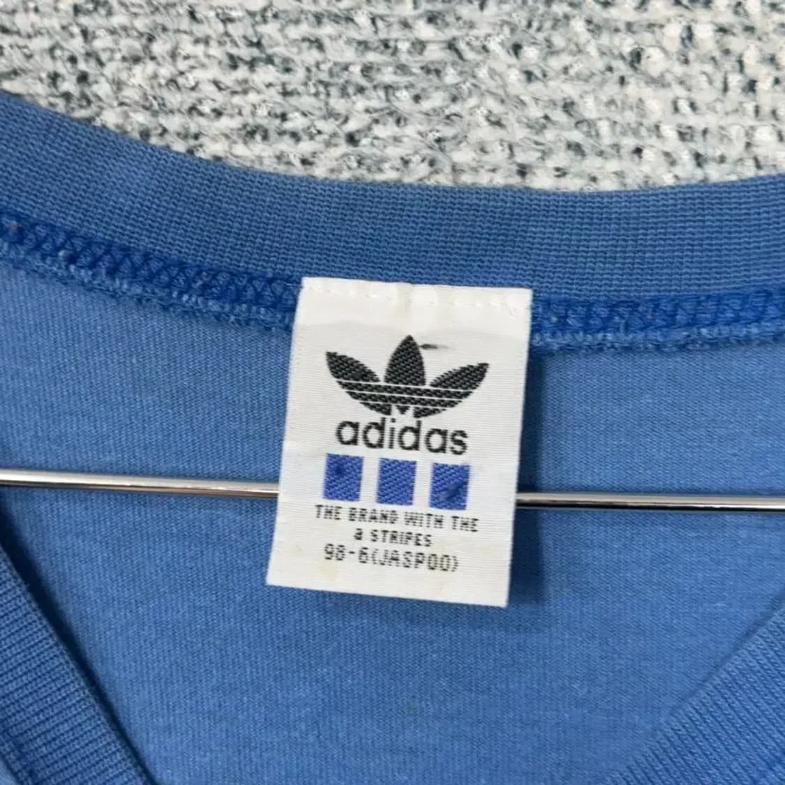 아디다스 90's 빈티지 블루 반팔티 L 상품이미지4