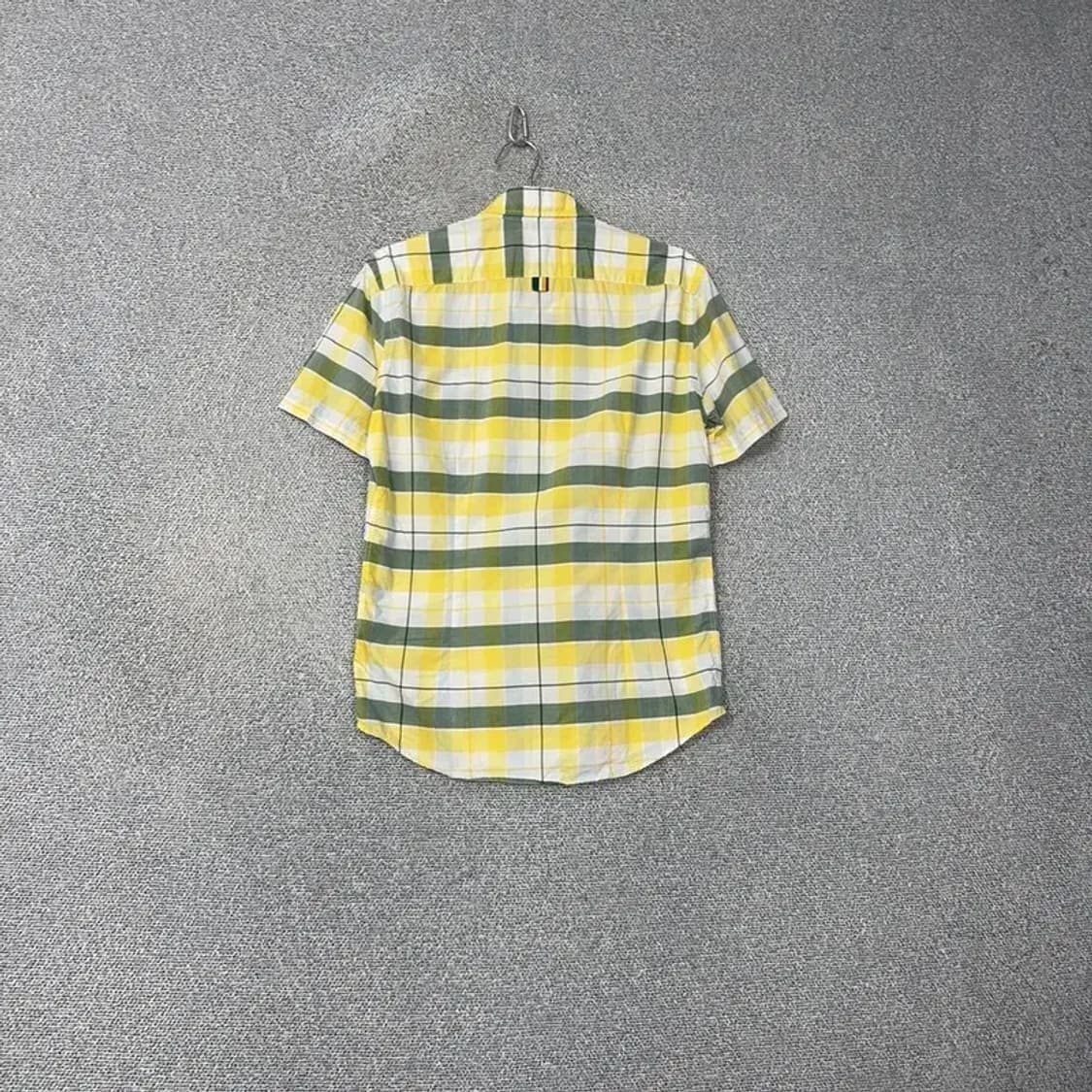 빈폴 로고 옐로우 체크 반팔 셔츠 95 상품이미지2