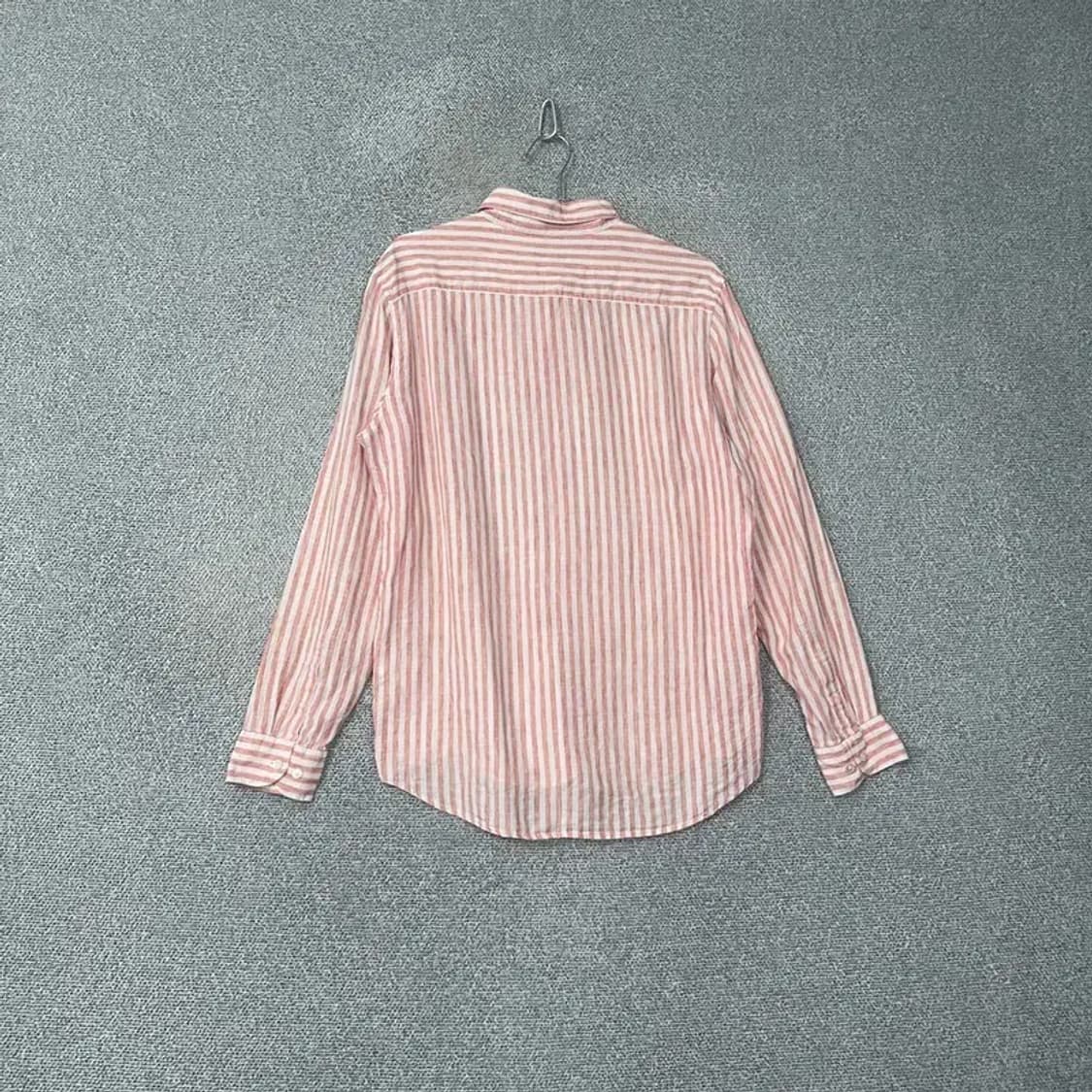 빈폴 스트라이프 코랄 린넨 셔츠 100 상품이미지2