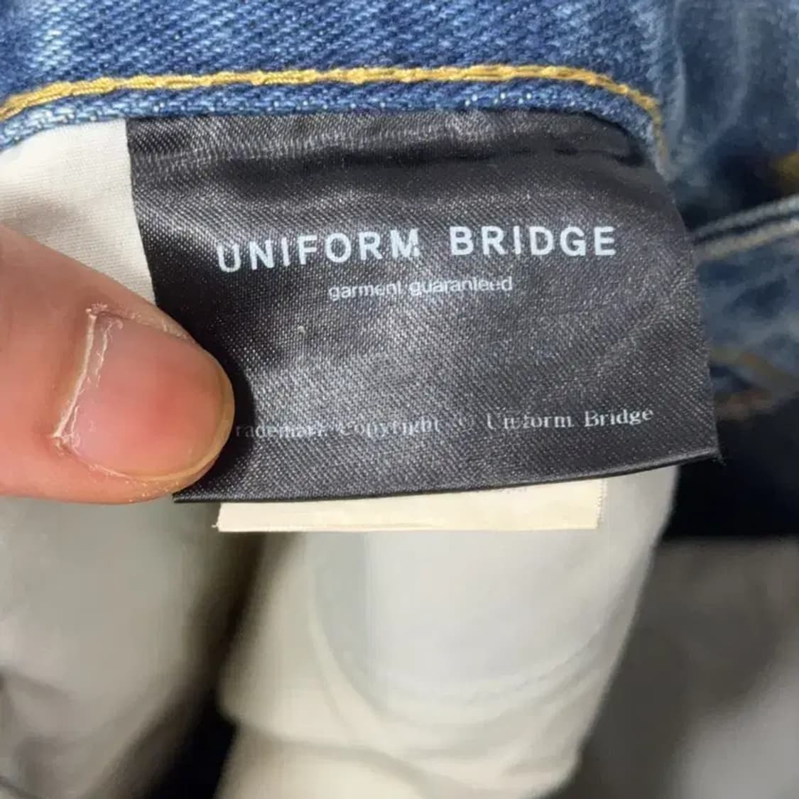 유니폼브릿지 워싱 데님 반바지 L 상품이미지4