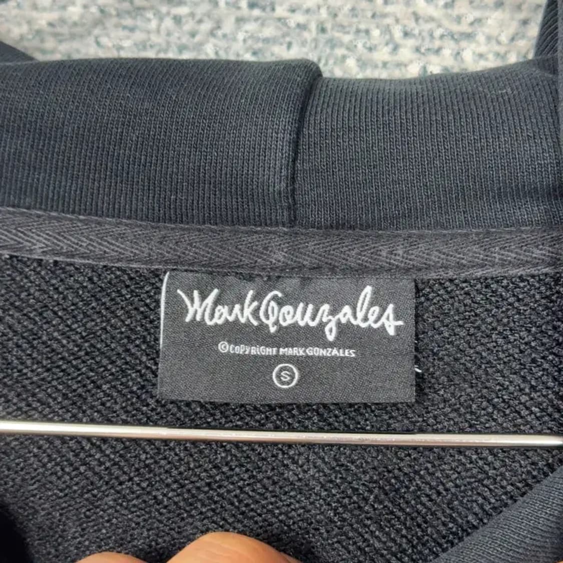 마크곤잘레스 로고 블랙 후드티 S 상품이미지3