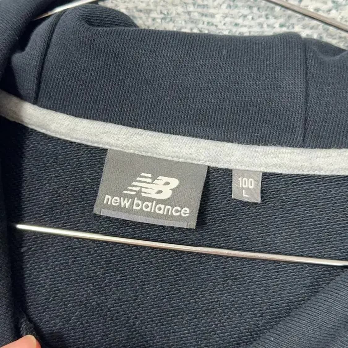 뉴발란스 캐주얼 로고 후드티 L 상품이미지2