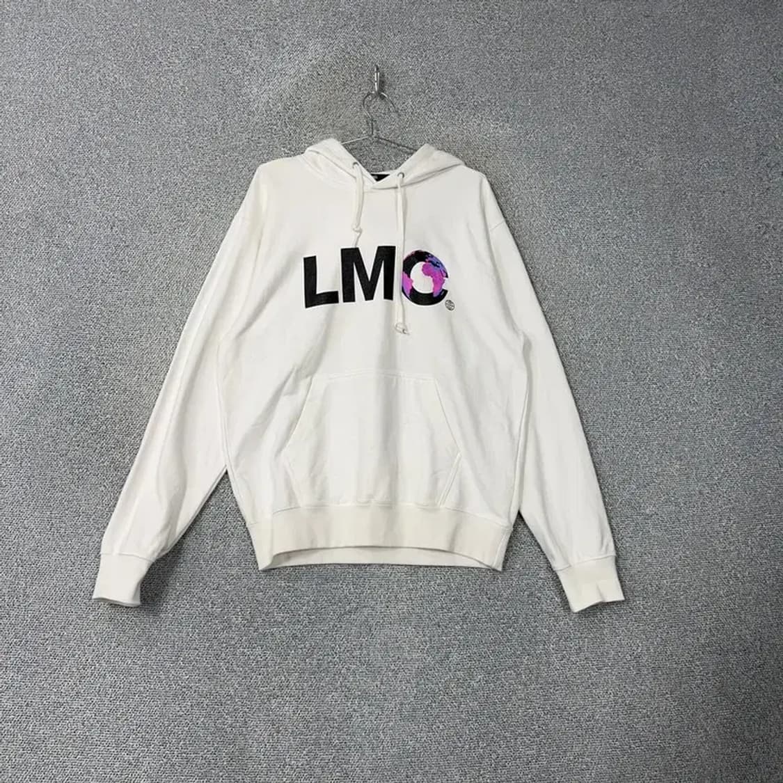LMC 빅로고 화이트 오버핏 후드티 L 상품이미지1