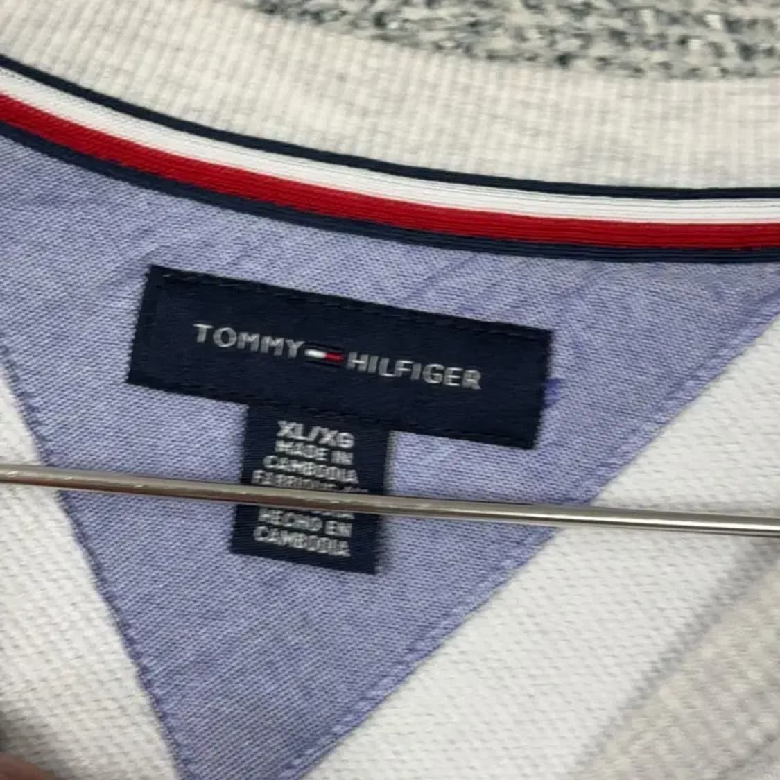 타미힐피거 로고 캐주얼 그레이 맨투맨 XL 상품이미지3