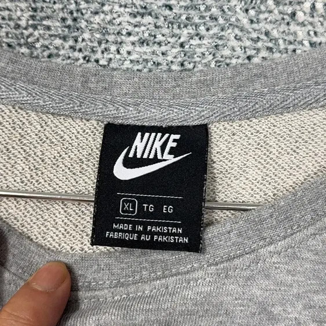 나이키 센터로고 그레이 맨투맨 XL 상품이미지3