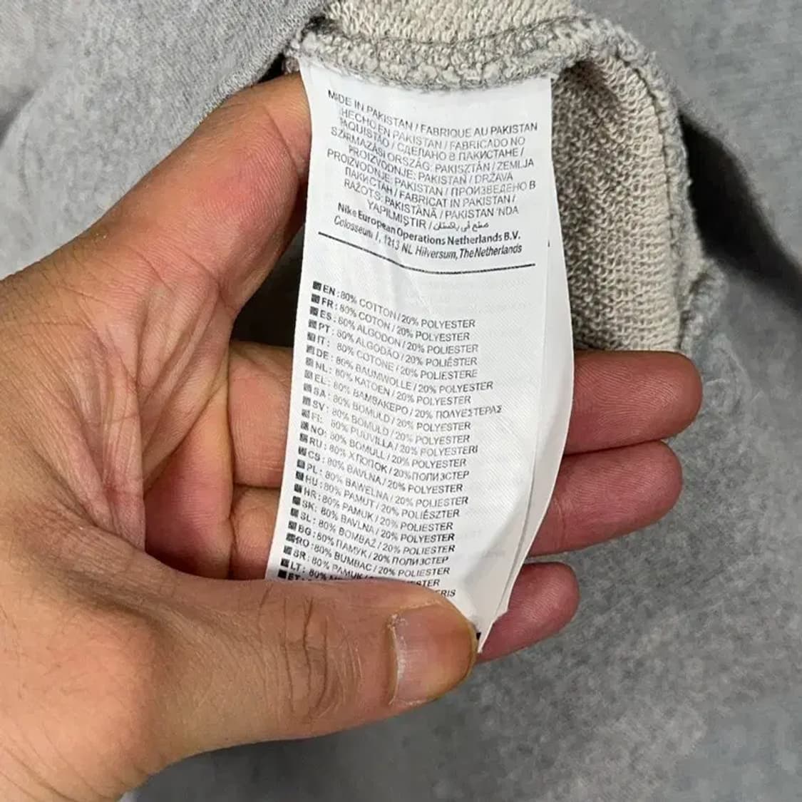 나이키 센터로고 그레이 맨투맨 XL 상품이미지4