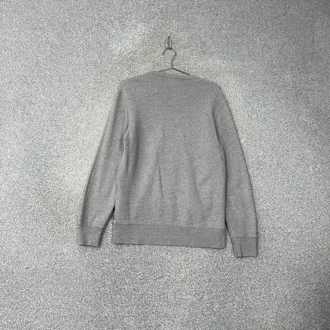 리바이스 박스프린팅 그레이 맨투맨 S 상품이미지2