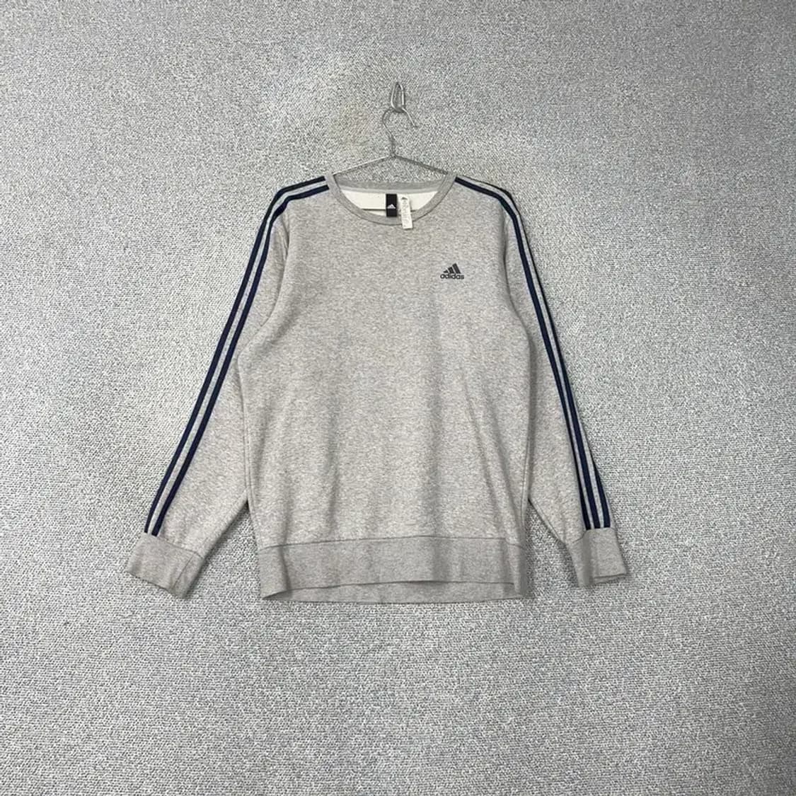 아디다스 로고 삼선 오버핏 맨투맨 105 상품이미지1