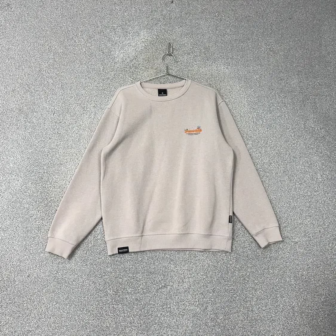 그루브라임 백프린팅 캐주얼 맨투맨 M 상품이미지2