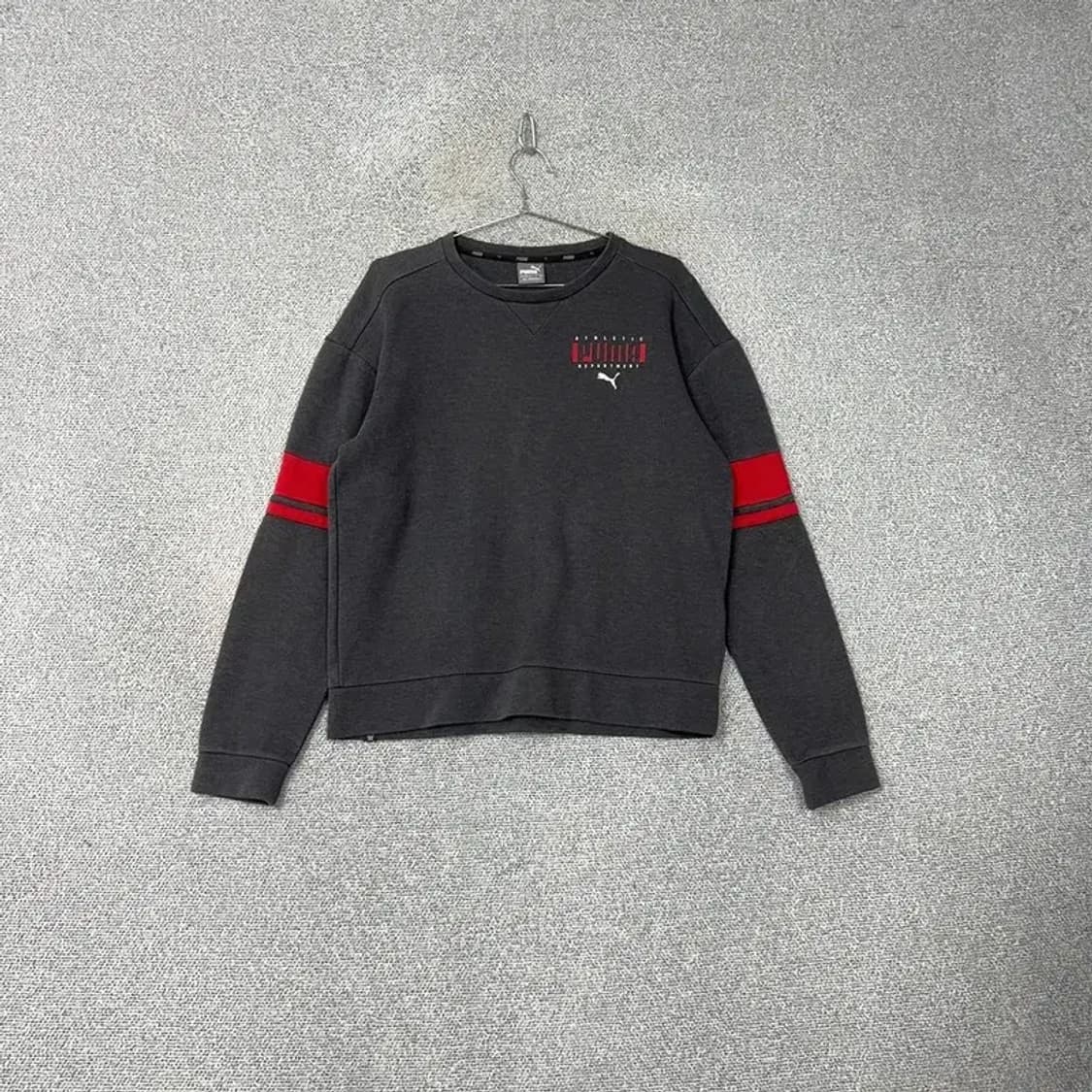 푸마 그레이 빈티지 로고 맨투맨 M 상품이미지1