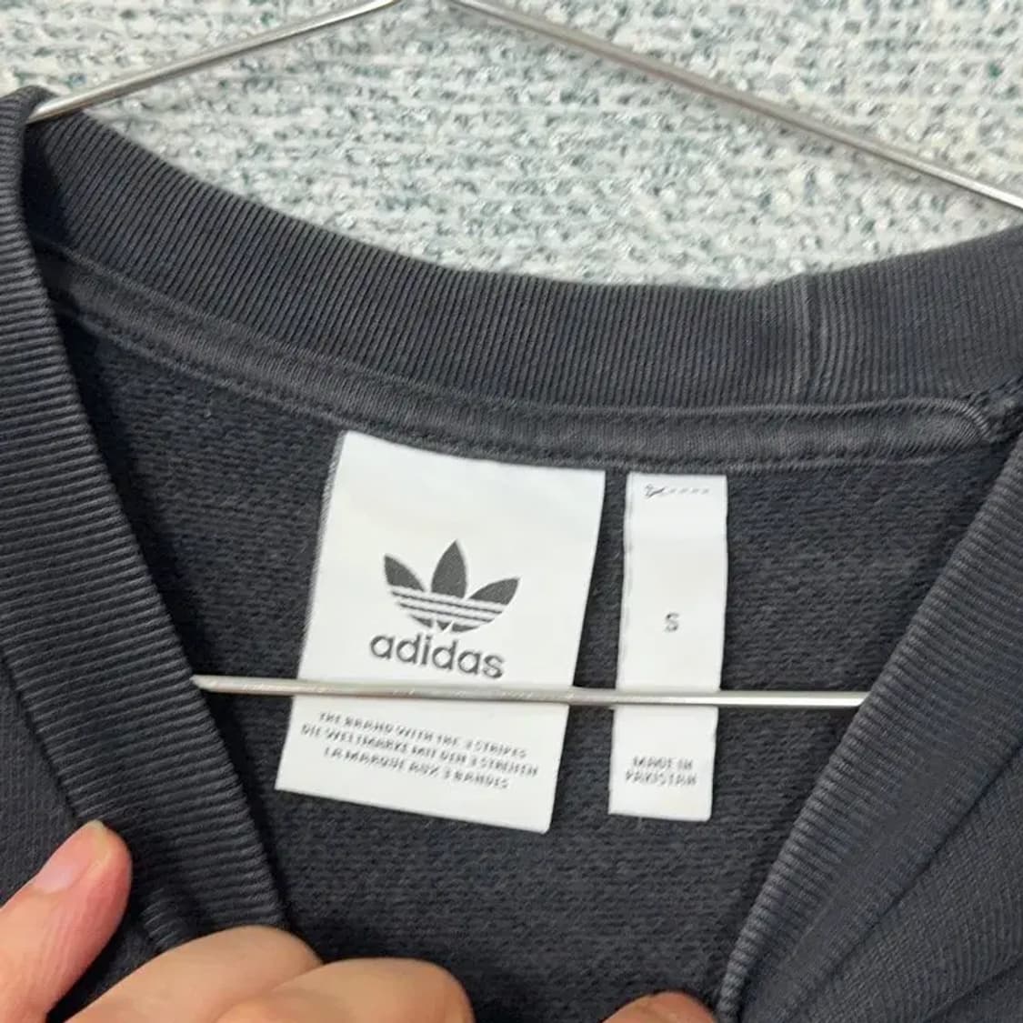 아디다스 블랙 불꽃로고 맨투맨 90 상품이미지5