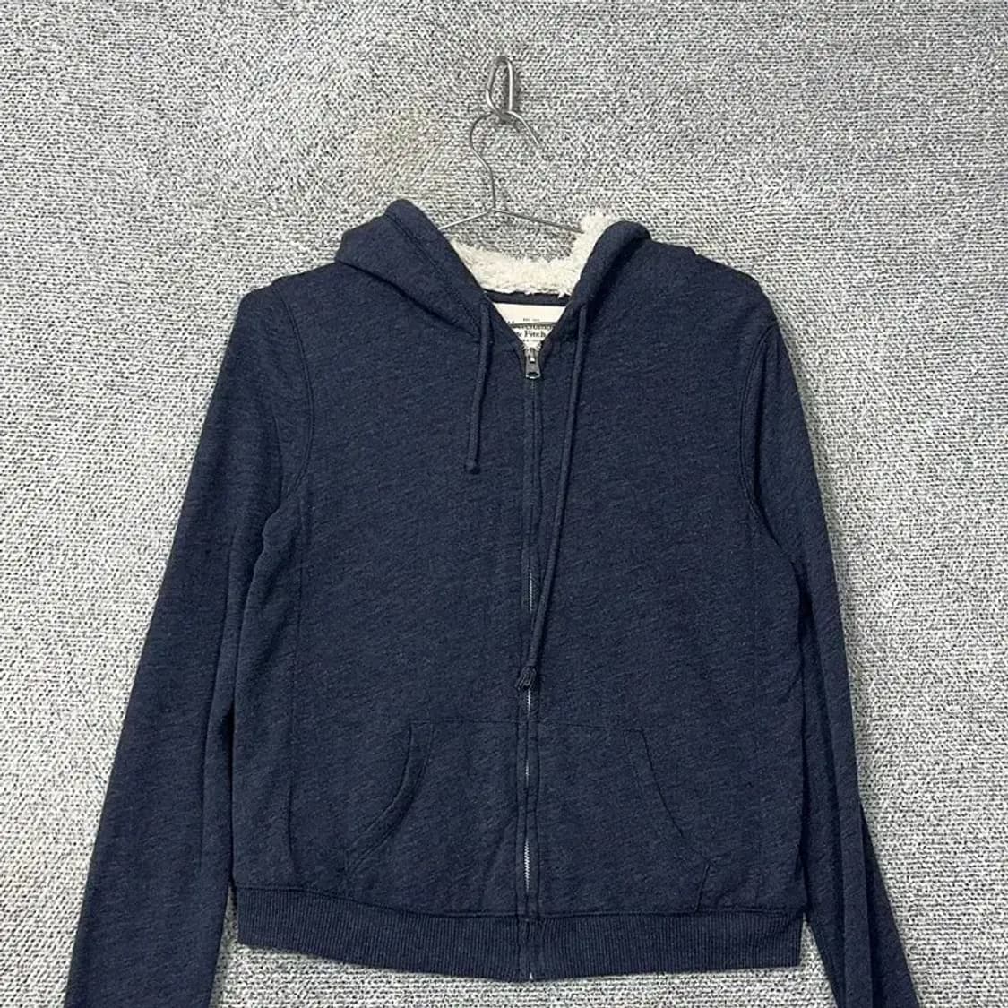 아베크롬비 네이비 양털 후드집업 S 상품이미지3
