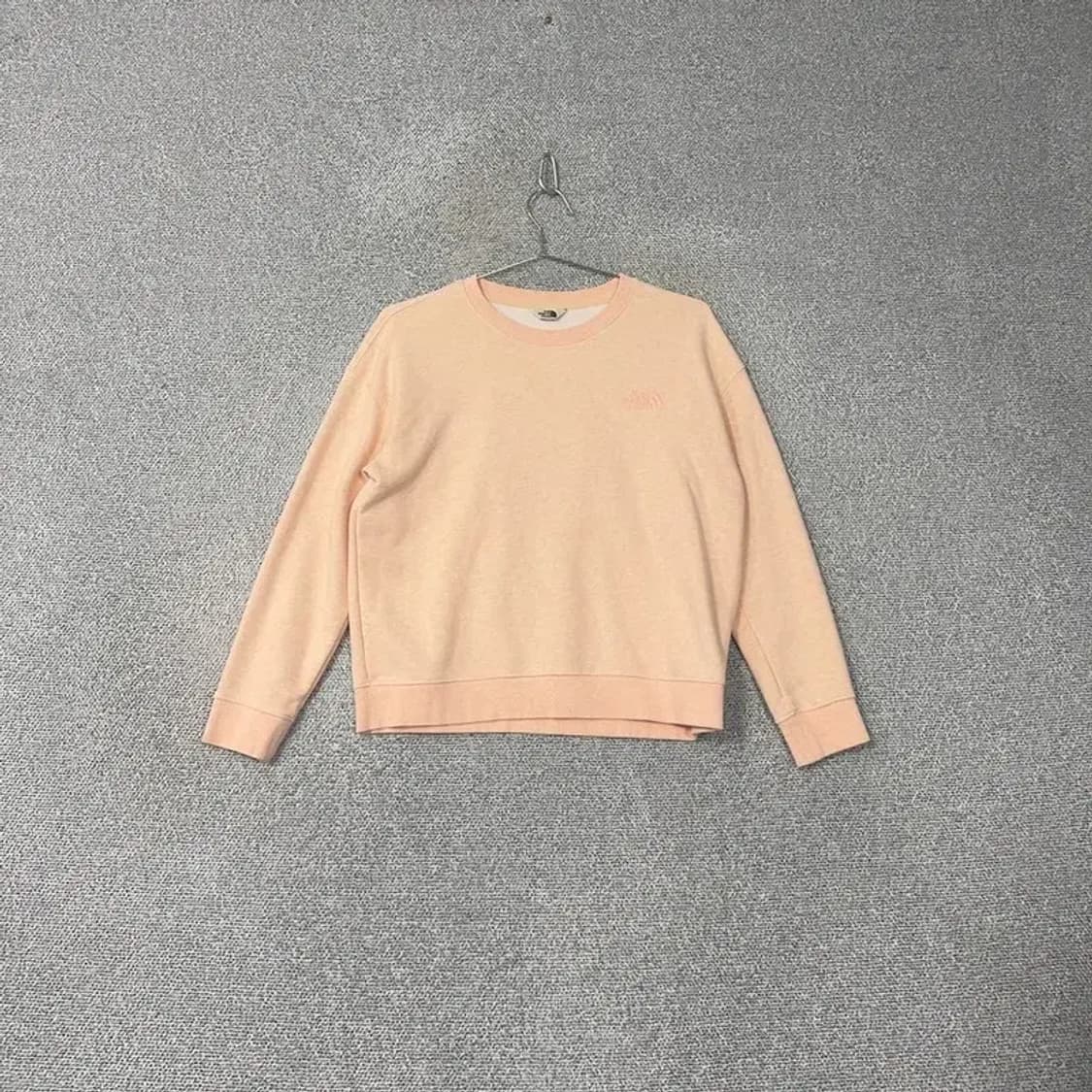 노스페이스 로고 여성 코랄 맨투맨 S 상품이미지1