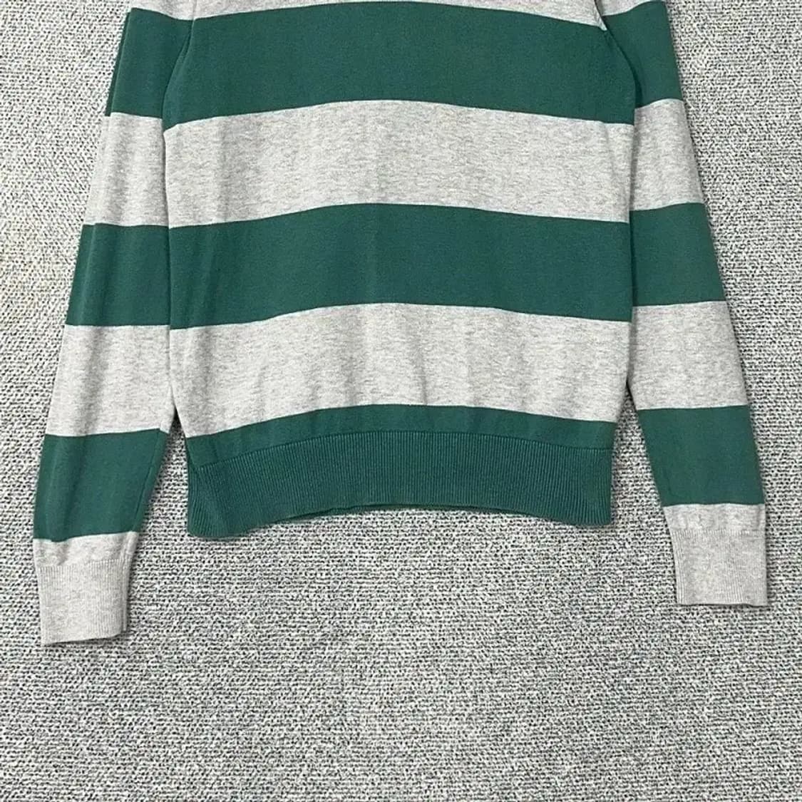 타미힐피거 로고 스트라이프 캐주얼 니트 맨투맨 M 상품이미지3