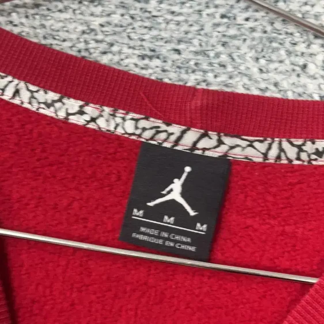 조던 점프맨 레드 맨투맨 M 상품이미지3