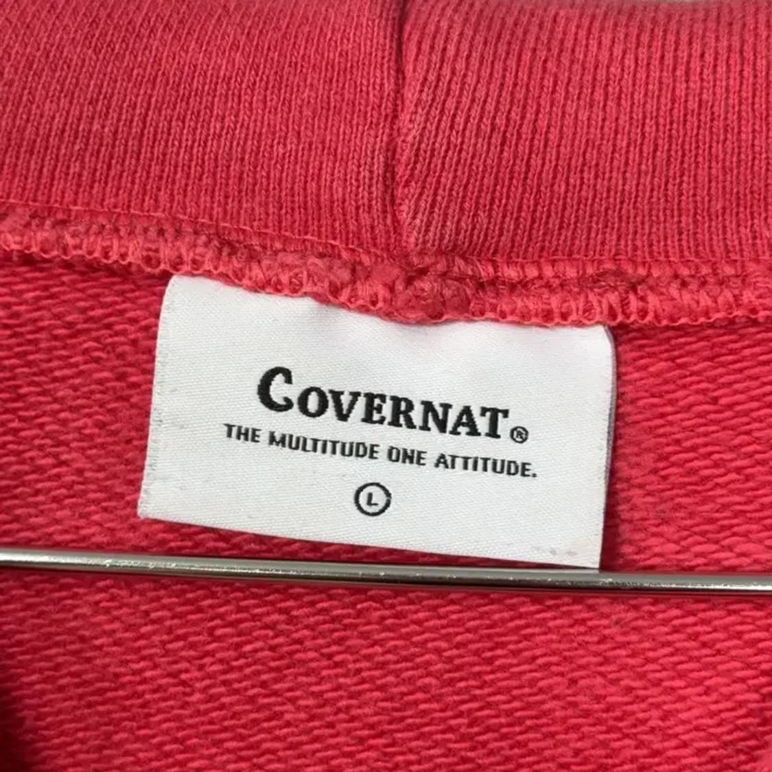 커버낫 코랄 로고 스웻 후드티 L 상품이미지3