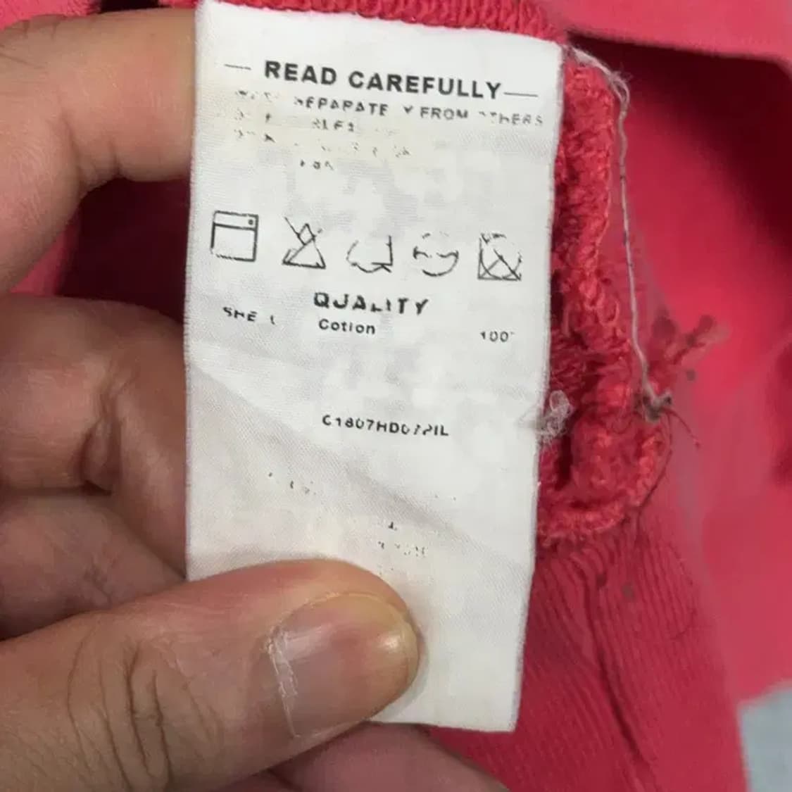 커버낫 코랄 로고 스웻 후드티 L 상품이미지4