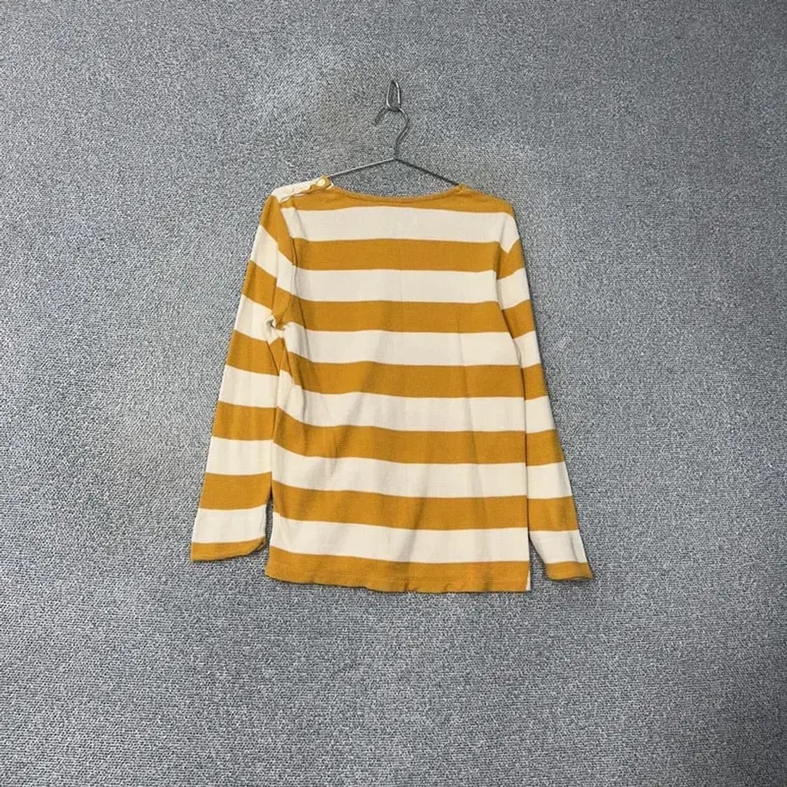 커스텀멜로우 스트라이프 옐로우 긴팔티 100 상품이미지2