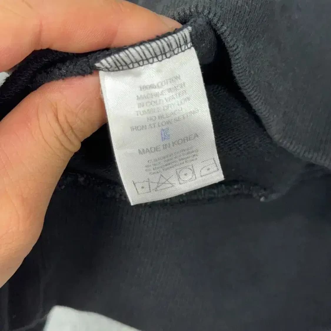 아임 낫 어 휴먼비잉 스펠로고 오버핏 후드티 M 상품이미지4