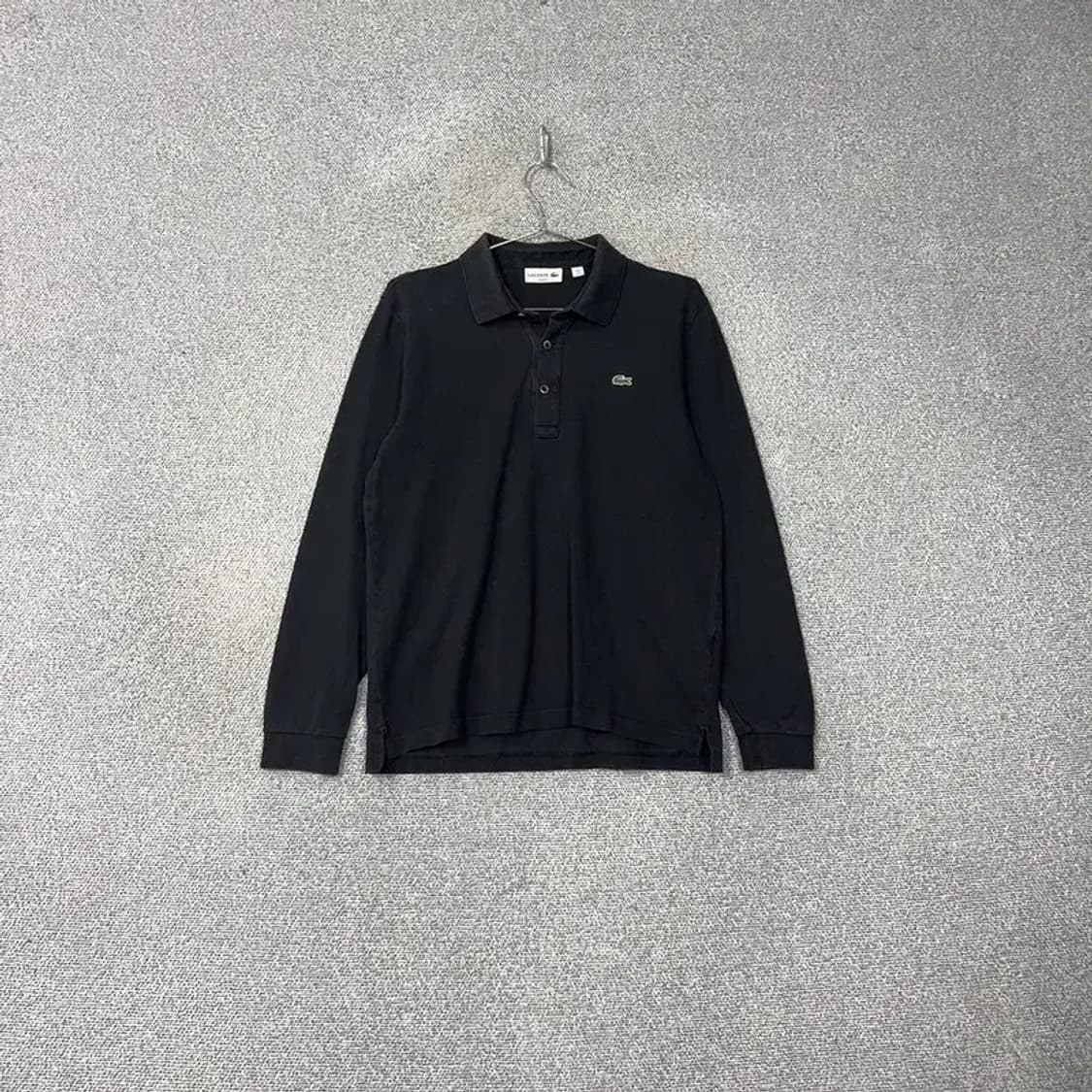 라코스테 블랙 로고 카라티 100 상품이미지1