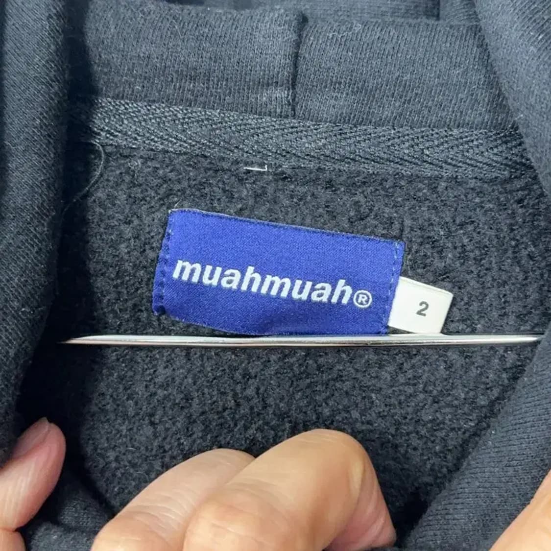 무아무아 스펠로고 오버핏 후드티 2 상품이미지3