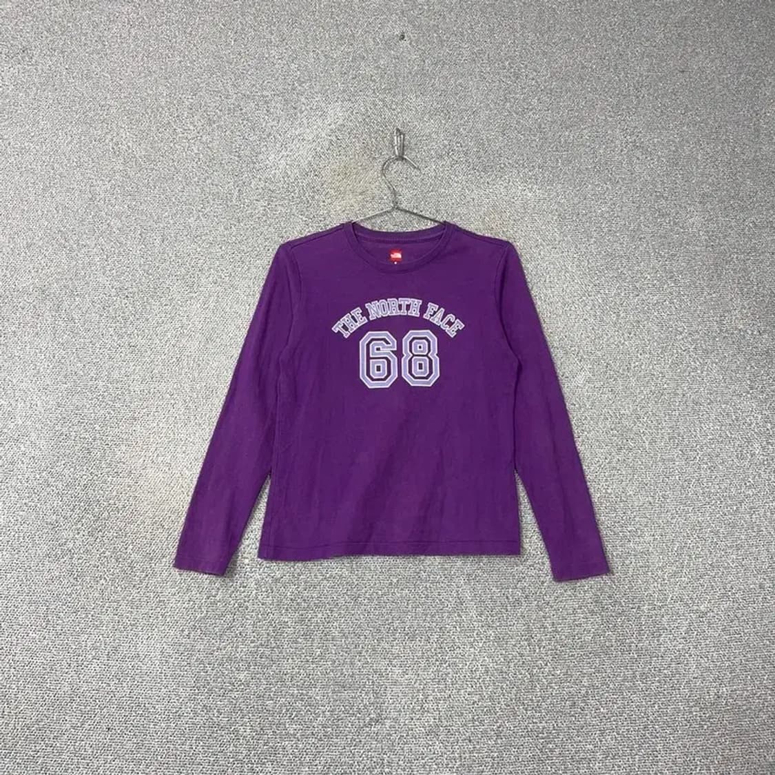 노스페이스 프린팅 퍼플 긴팔티 S 상품이미지1