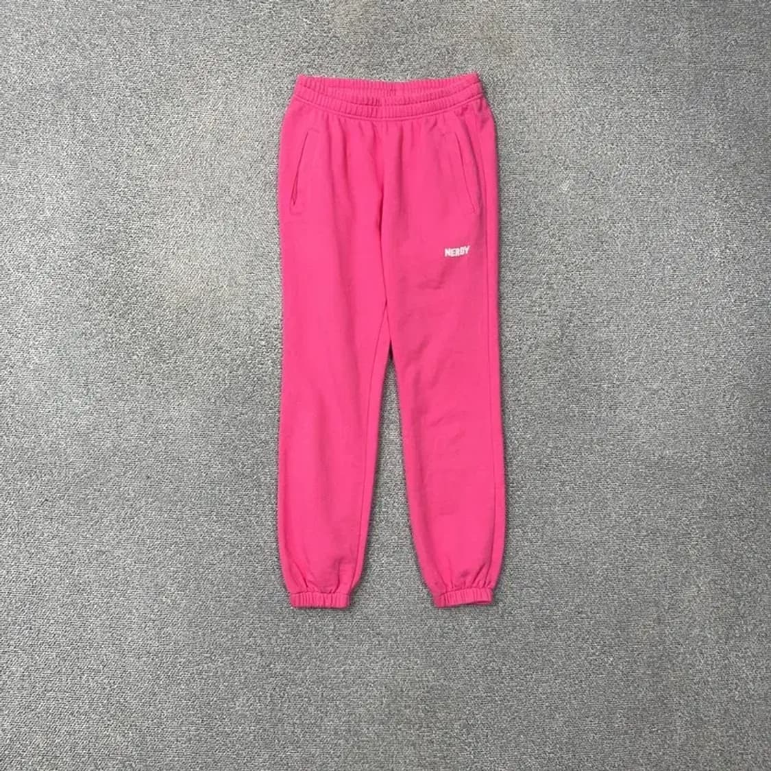 널디 핑크 로고 조거팬츠 S 상품이미지1
