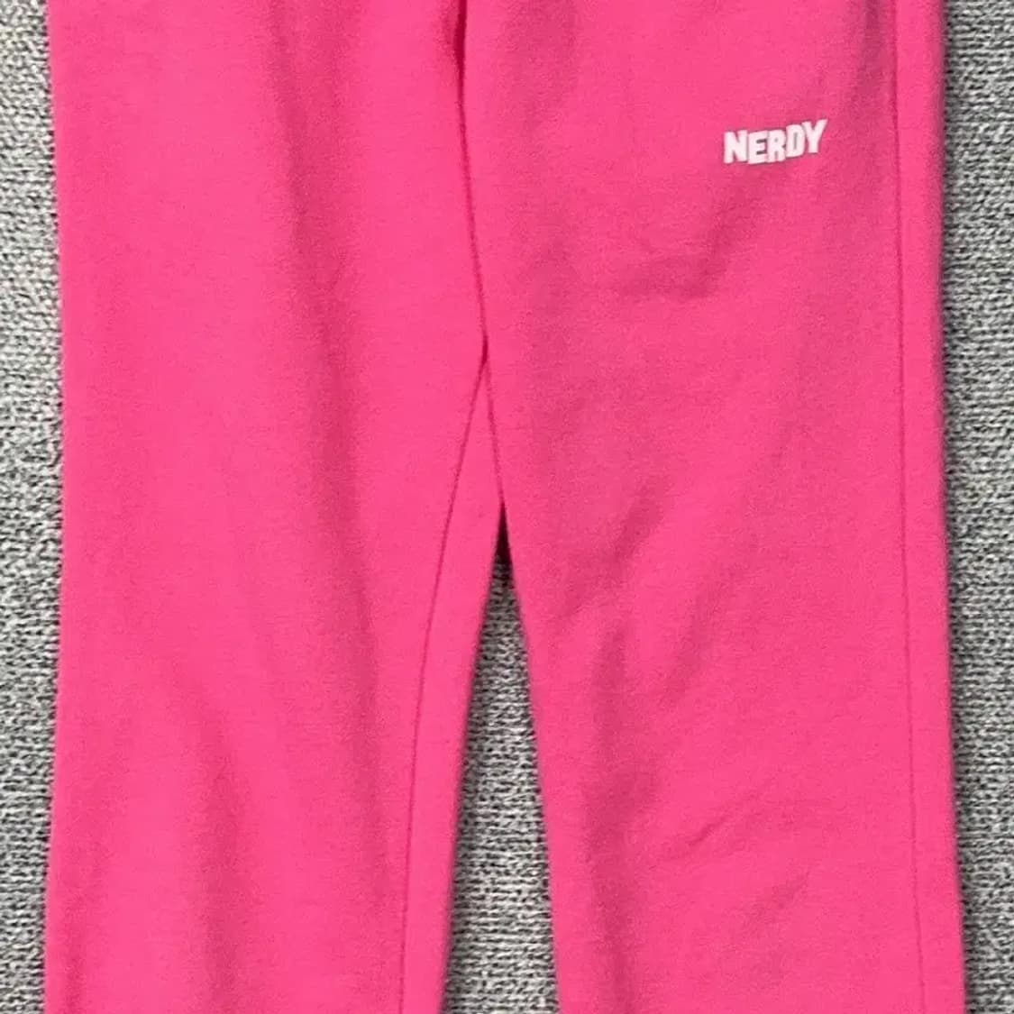 널디 핑크 로고 조거팬츠 S 상품이미지4
