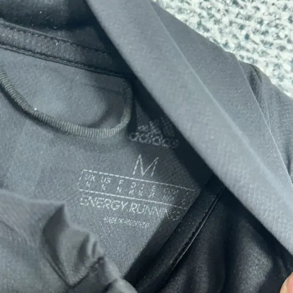 아디다스 올블랙 기능성 집업 저지 M 상품이미지3