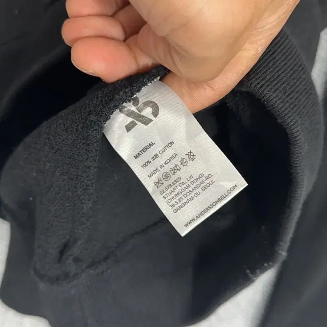 앤더슨벨 조지 코튼 긴팔티 M 상품이미지4