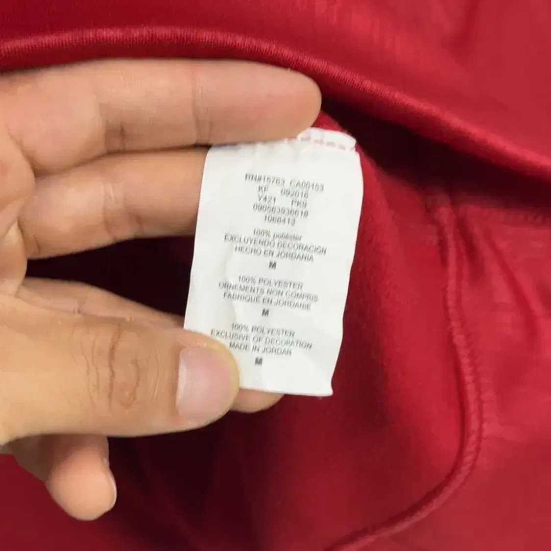 챔피온 레드 반집업 후드티 M 상품이미지4