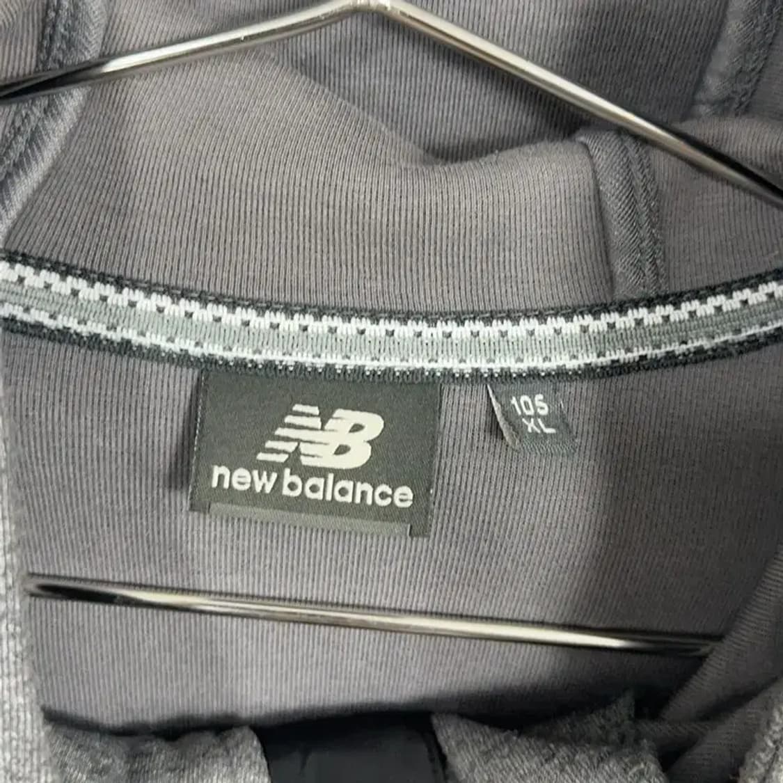 뉴발란스 그레이 로고 기능성 후드집업 XL 상품이미지3