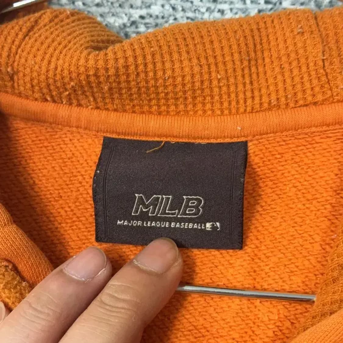 MLB 엠엘비 오렌지 후드티 90 상품이미지3