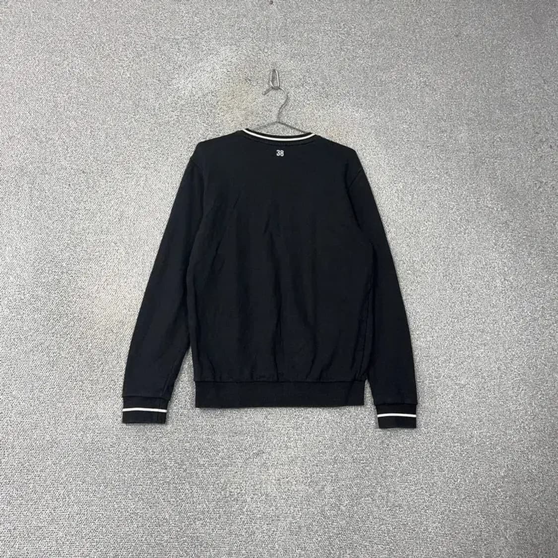 캉골 캐주얼 블랙 링거 맨투맨 M 상품이미지2