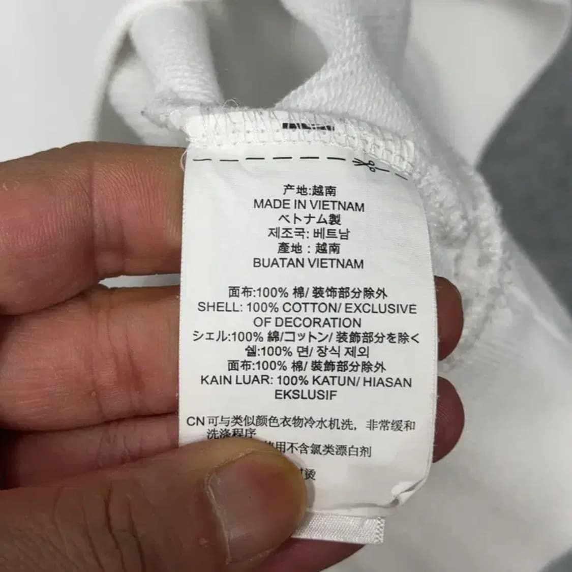 반스 프린팅 화이트 맨투맨 M 상품이미지4