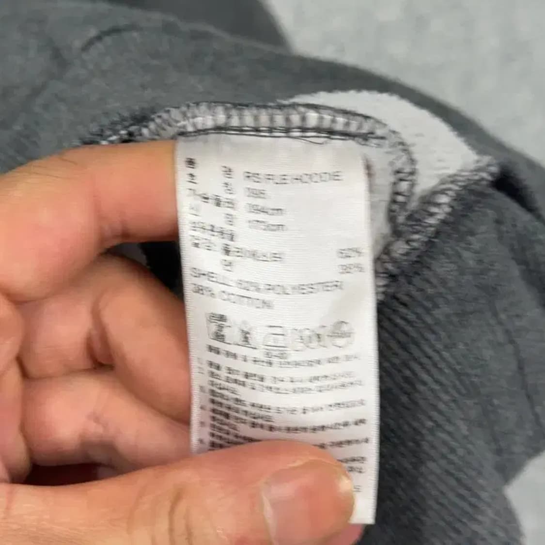 아디다스 그레이 빅로고 빈티지 후드티 S 상품이미지4