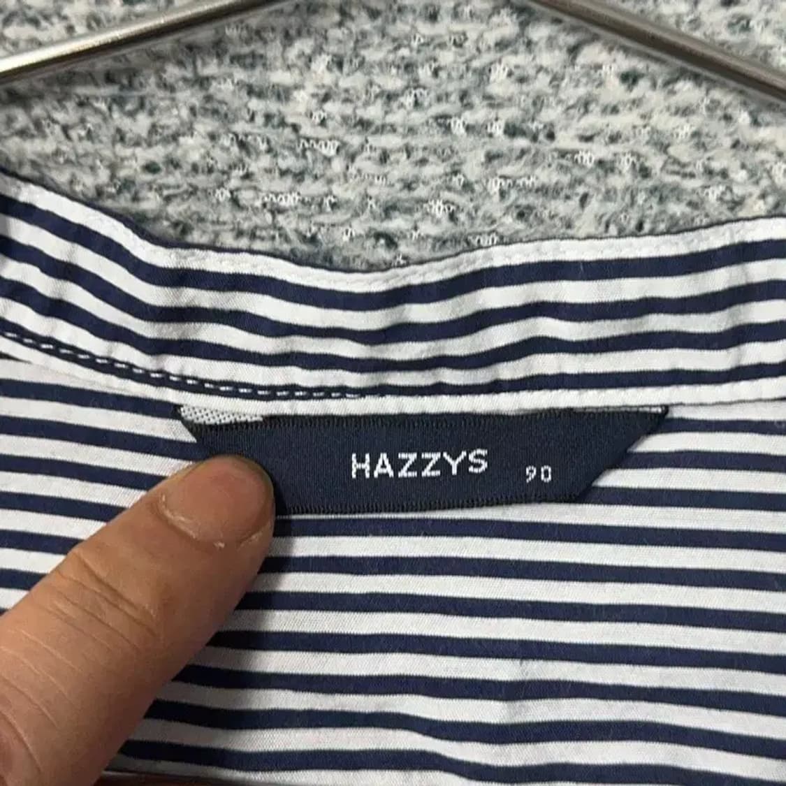 해지스 스트라이프 셔츠 블라우스 90 상품이미지3