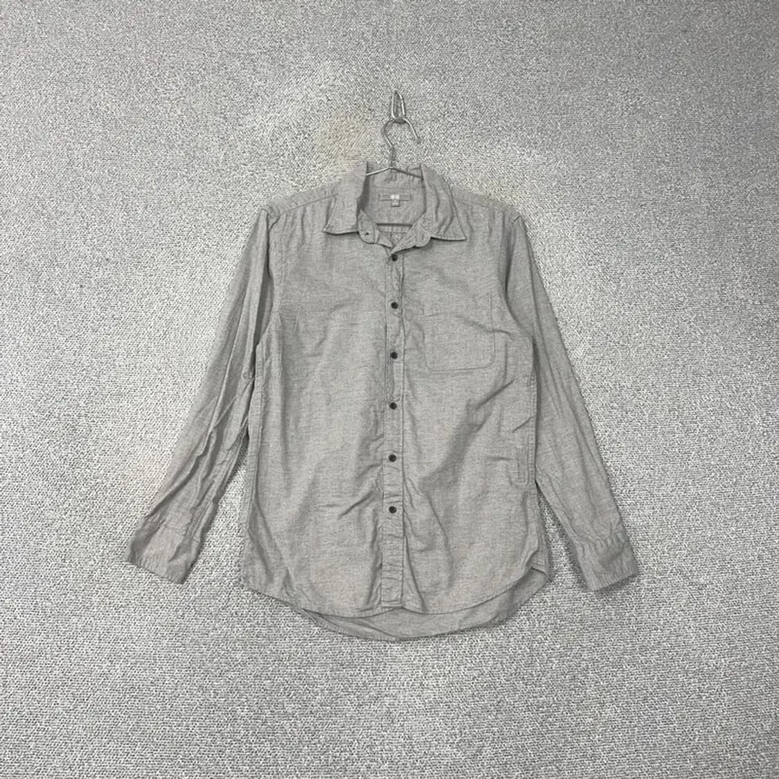 유니클로 라이트 그레이 린넨 셔츠 M 상품이미지1
