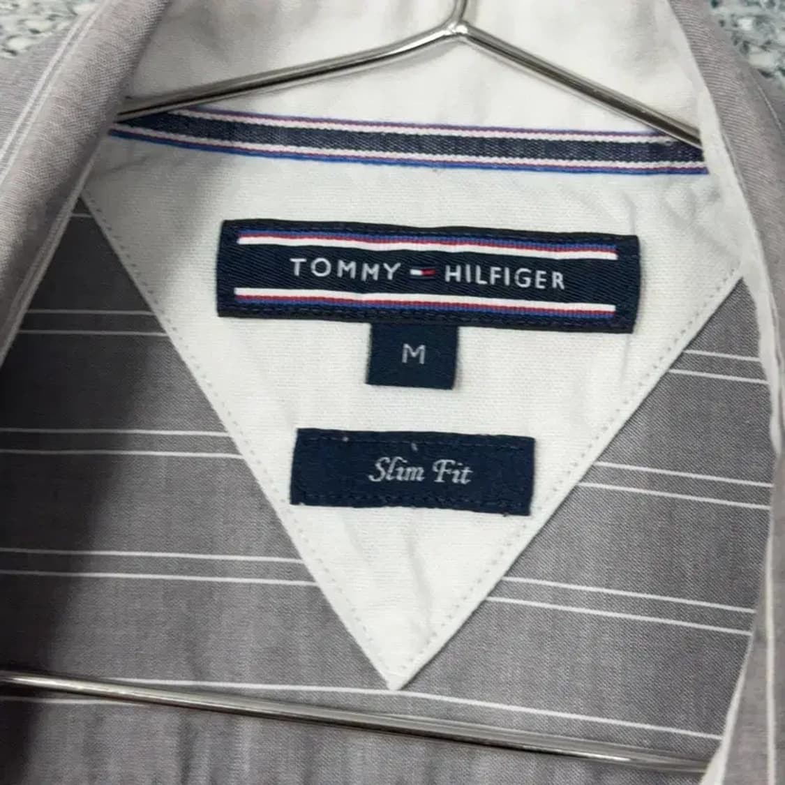 타미힐피거 스트라이프 캐주얼 셔츠 M 상품이미지3