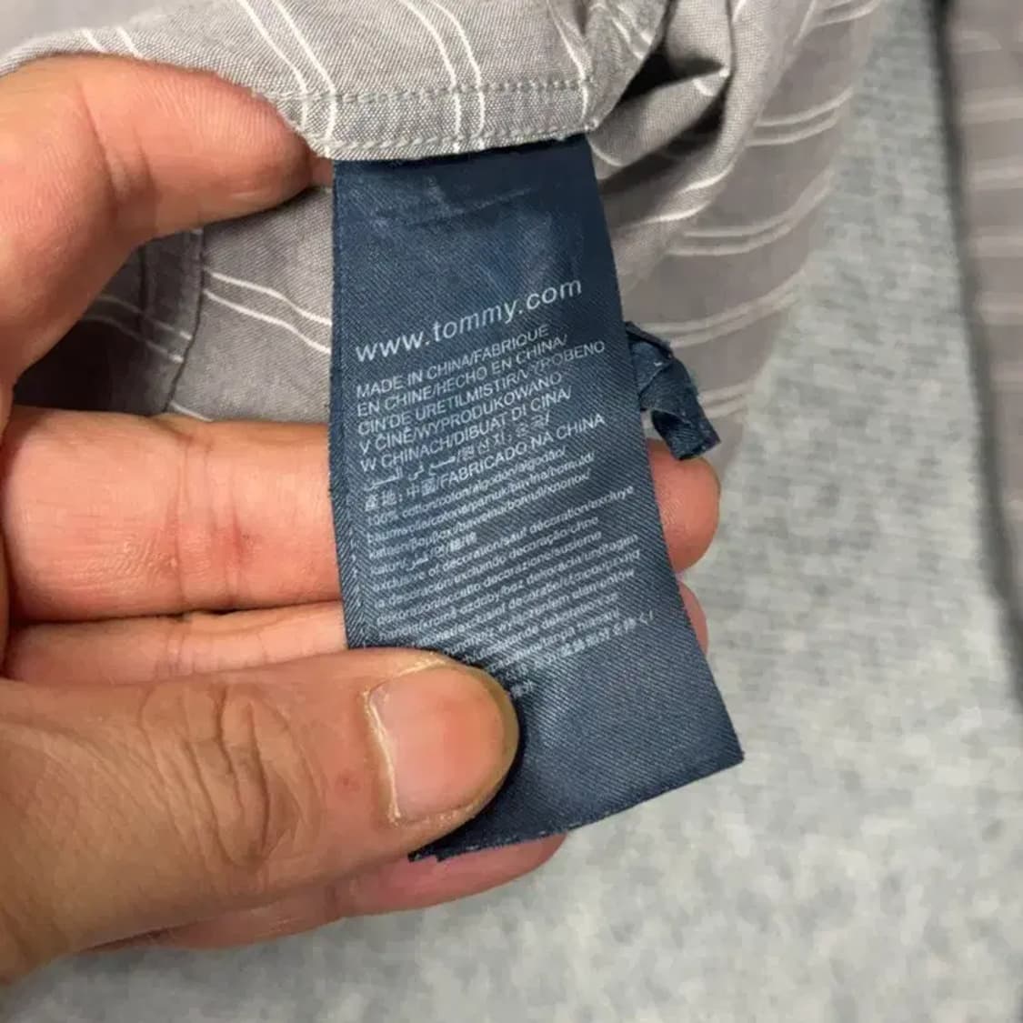 타미힐피거 스트라이프 캐주얼 셔츠 M 상품이미지4