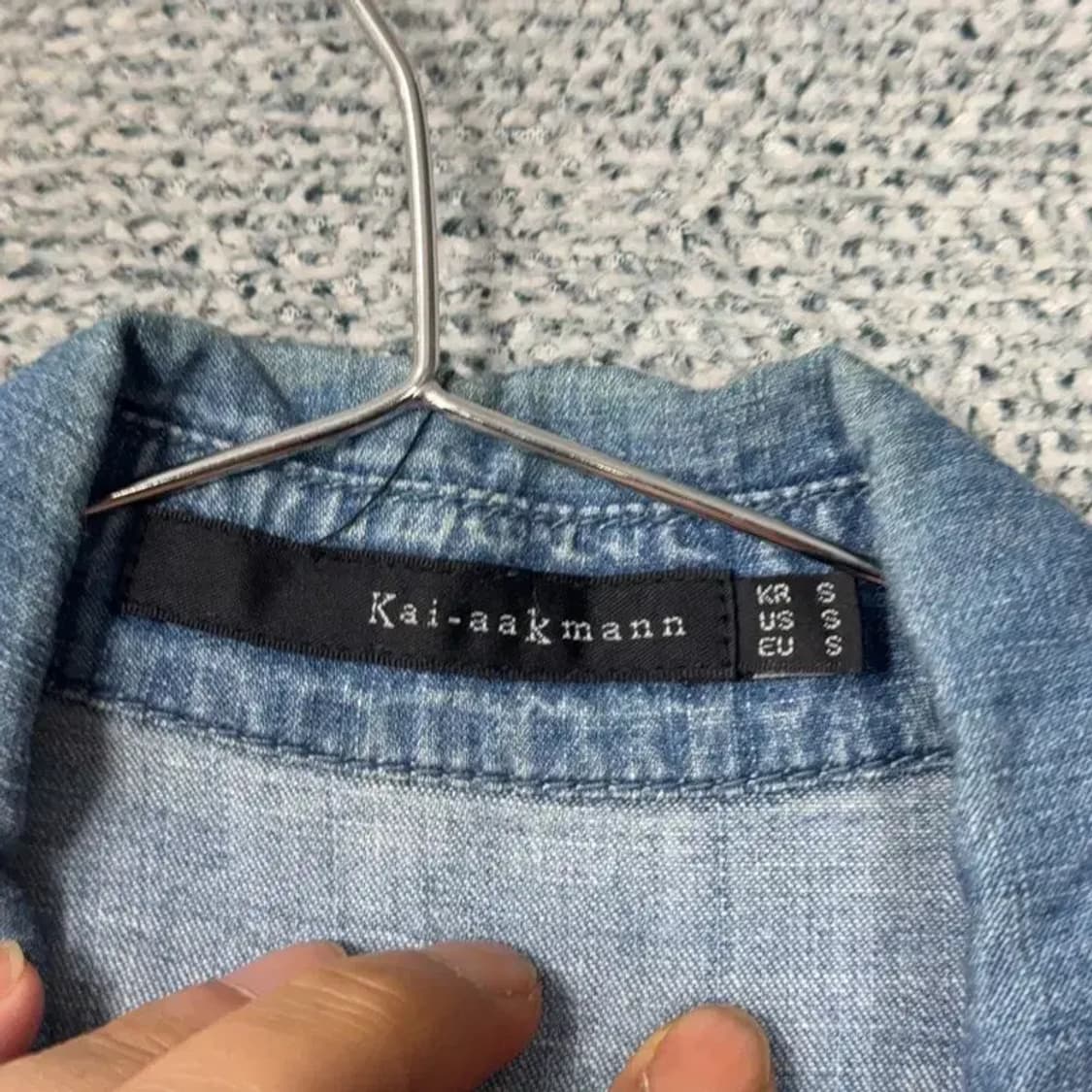 카이아크만 코튼 투포켓 데님 셔츠 S 상품이미지3
